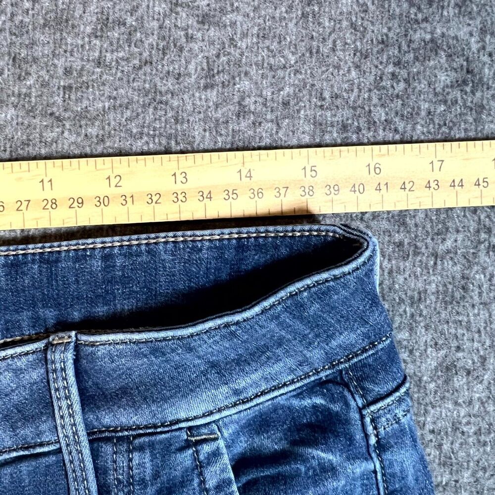 NYDJ Dayla Jeans Womens Size 6 Blue Denim Cuff Capri Lift Tuck Technology 32x26 - Picture 8 of 11